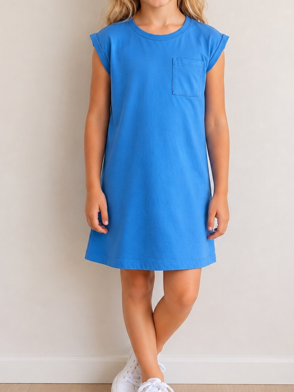 Hanna Andersson Blue Pocket Tee Dress - Size 8